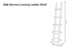 Narrow Oak Leaning Ladder Shelves -Cozy Home Shop Ladder Narrow Shelf 8qy7 ny