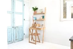 Oak LeaningLadder Desk -Cozy Home Shop Ladder shelves 12 09 2019 6