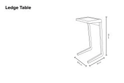 Ledge Table (oak) -Cozy Home Shop Ladge table 240e sg