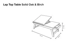 Laptop Table (oak & Birch) -Cozy Home Shop Laptop table oak birch