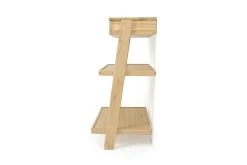 Oak Laya Leaning Ladder Shelves With Drawer -Cozy Home Shop Laya Leaning Shelves with drawer 6