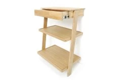 Oak Laya Leaning Ladder Shelves With Drawer -Cozy Home Shop Laya Leaning Shelves with drawer 7