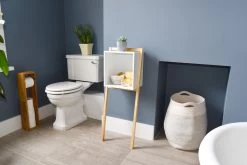 Leaning Biblo Cabinet (White) 9 Leaning Biblo Cabinet (White) -Cozy Home Shop Leaning Biblo cabinet 002