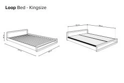 Loop Kingsize Bed -Cozy Home Shop Loop Double Kingsize