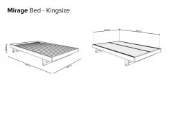 Mirage Kingsize Storage Bed -Cozy Home Shop Mirage Kingsize hebx cl
