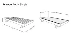Mirage Single Storage Bed -Cozy Home Shop Mirage Single 4nnl hz