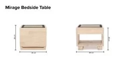 Mirage Bedside Table -Cozy Home Shop Mirage bedside table 2