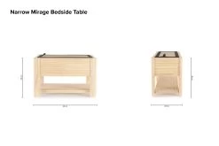 Narrow Mirage Bedside Table 15 Narrow Mirage Bedside Table -Cozy Home Shop Narrow Mirage Bedside Table