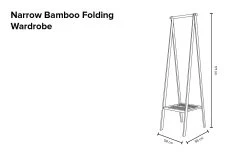 Narrow Bamboo Folding Wardrobe 17 Narrow Bamboo Folding Wardrobe -Cozy Home Shop Narrow bamboo folding wardrobe nugb 7r