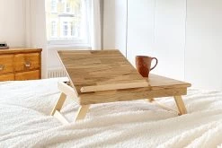 Laptop Table (oak & Birch) -Cozy Home Shop Oak Lap Top Table Lifestyle