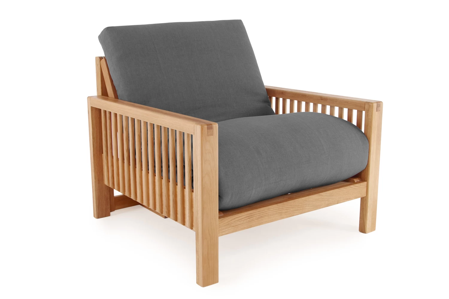 Rondo - Single Seater Oak Sofa Bed 1 Rondo - Single Seater Oak Sofa Bed
