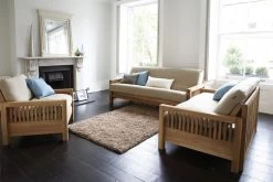 Oke - Single Seater Oak Sofa Bed -Cozy Home Shop Oak room set