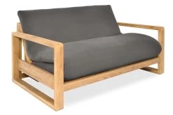 Cuba - 2 Seater Solid Oak Sofa Bed