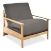 Haiku - Single Seater Solid Oak Sofa Bed