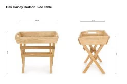Oak Handy Hudson Side Table -Cozy Home Shop Oak Handy Hudson Side Table