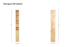 Oak Igusa Tall Cabinet 26 Oak Igusa Tall Cabinet -Cozy Home Shop Oak Igusa Tall Cabinet