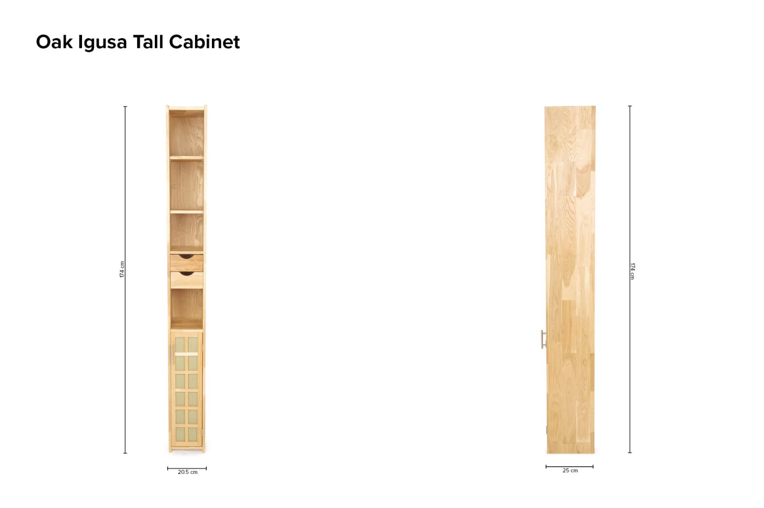 Oak Igusa Tall Cabinet 13 Oak Igusa Tall Cabinet - Image 13