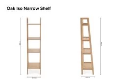 Oak Iso Narrow Shelf -Cozy Home Shop Oak Iso Narrow Shelf