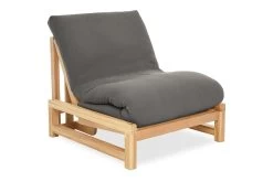 Linear - Single Seater Solid Oak Sofa Bed V2
