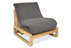 Loop - Single Seater Solid Oak Sofa Bed