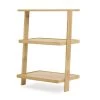 Oak Low Leaning Ladder Shelves