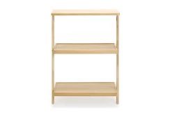 Oak Low Leaning Ladder Shelves -Cozy Home Shop Oak Low Ladder Shelf 3