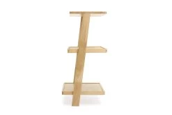 Oak Low Leaning Ladder Shelves -Cozy Home Shop Oak Low Ladder Shelf 5