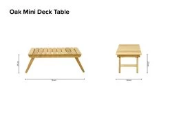 Oak Mini Deck Table -Cozy Home Shop Oak Mini Deck Table