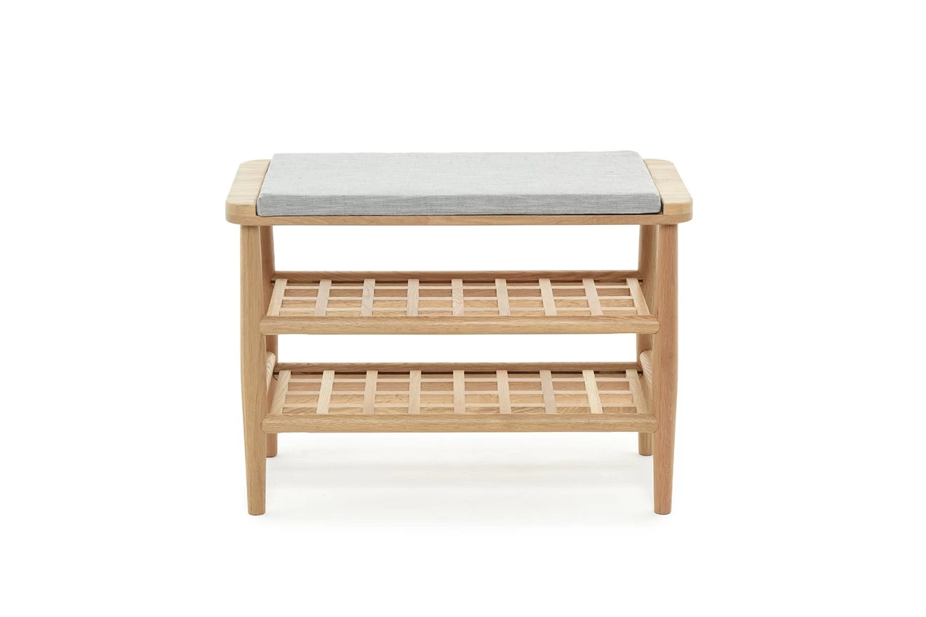 Oak Nesta Shoe Bench 1 Oak Nesta Shoe Bench