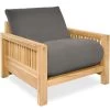 Oke - Single Seater Oak Sofa Bed