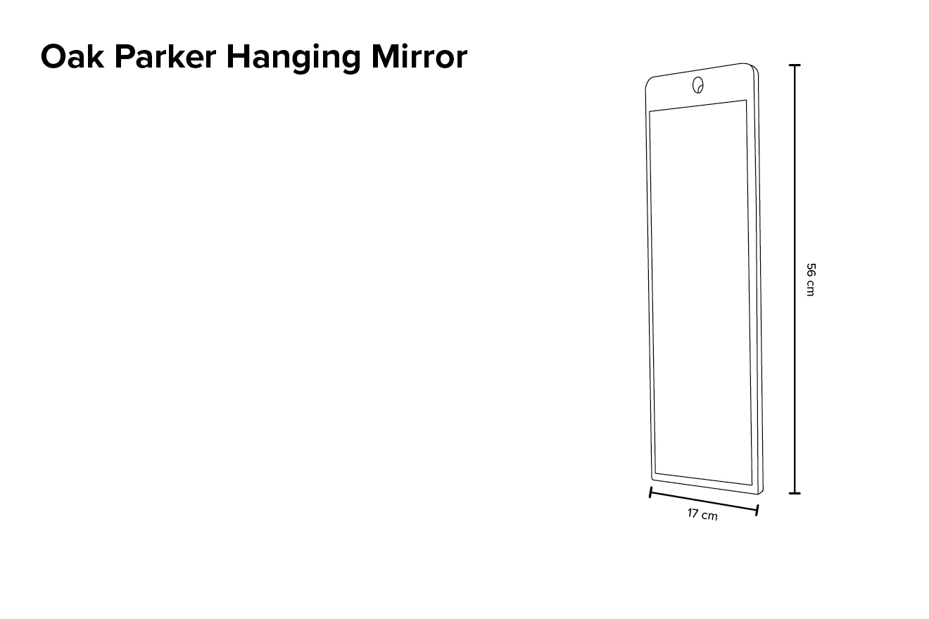 Oak Parker Hanging Mirror 8 Oak Parker Hanging Mirror - Image 8