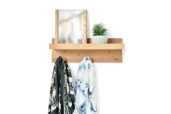 Oak Shaker 3-Hook Rail (40cm)