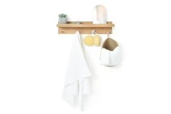 Oak Shaker 4-Hook Rail (60cm) -Cozy Home Shop Oak Shaker 4 Hook 60cm 2