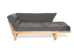Oak Twingle Sofa Bed -Cozy Home Shop Oak Twingle Handloom Charchoal 1