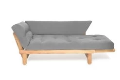 Oak Twingle Sofa Bed -Cozy Home Shop Oak Twingle Handloom Cloud Grey 1