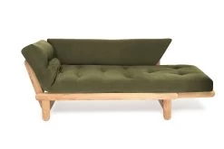 Oak Twingle Sofa Bed -Cozy Home Shop Oak Twingle Handloom Olive Green 1