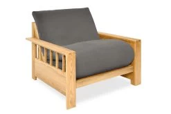 Vienna - Single Seater Solid Oak Sofa Bed