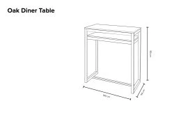 Oak Diner Table -Cozy Home Shop Oak dinner table