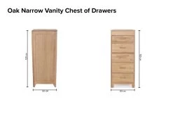 Oak Narrow Vanity Chest Of Drawers 25 Oak Narrow Vanity Chest Of Drawers -Cozy Home Shop Oak narrow vanity chest of drawers 2