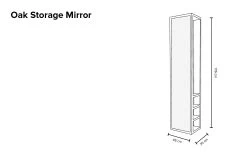 Oak Storage Mirror 7 Oak Storage Mirror -Cozy Home Shop Oak storage mirror