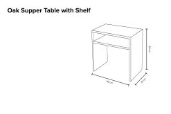 Oak Supper Table With Shelf 9 Oak Supper Table With Shelf -Cozy Home Shop Oak supper table with shelf