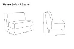 Pause Pocket Sofa -Cozy Home Shop Pause Sofa Two Seater