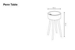 Penn Table -Cozy Home Shop Penn table