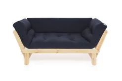 Twingle Pine Sofa Bed -Cozy Home Shop Pine Twingle Handloom Navy Blue