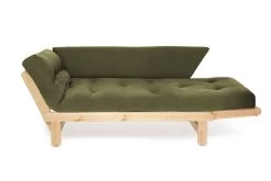 Twingle Pine Sofa Bed -Cozy Home Shop Pine Twingle Handloom Olive Green 1