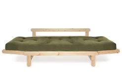 Twingle Pine Sofa Bed -Cozy Home Shop Pine Twingle Handloom Olive Green 2