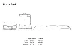 Porta Bed (Coast Weave) -Cozy Home Shop Porta bed 60r6 42