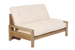 Quad - 2 Seater Oak Double Sofa Bed