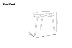 Reni Desk -Cozy Home Shop Reni desk