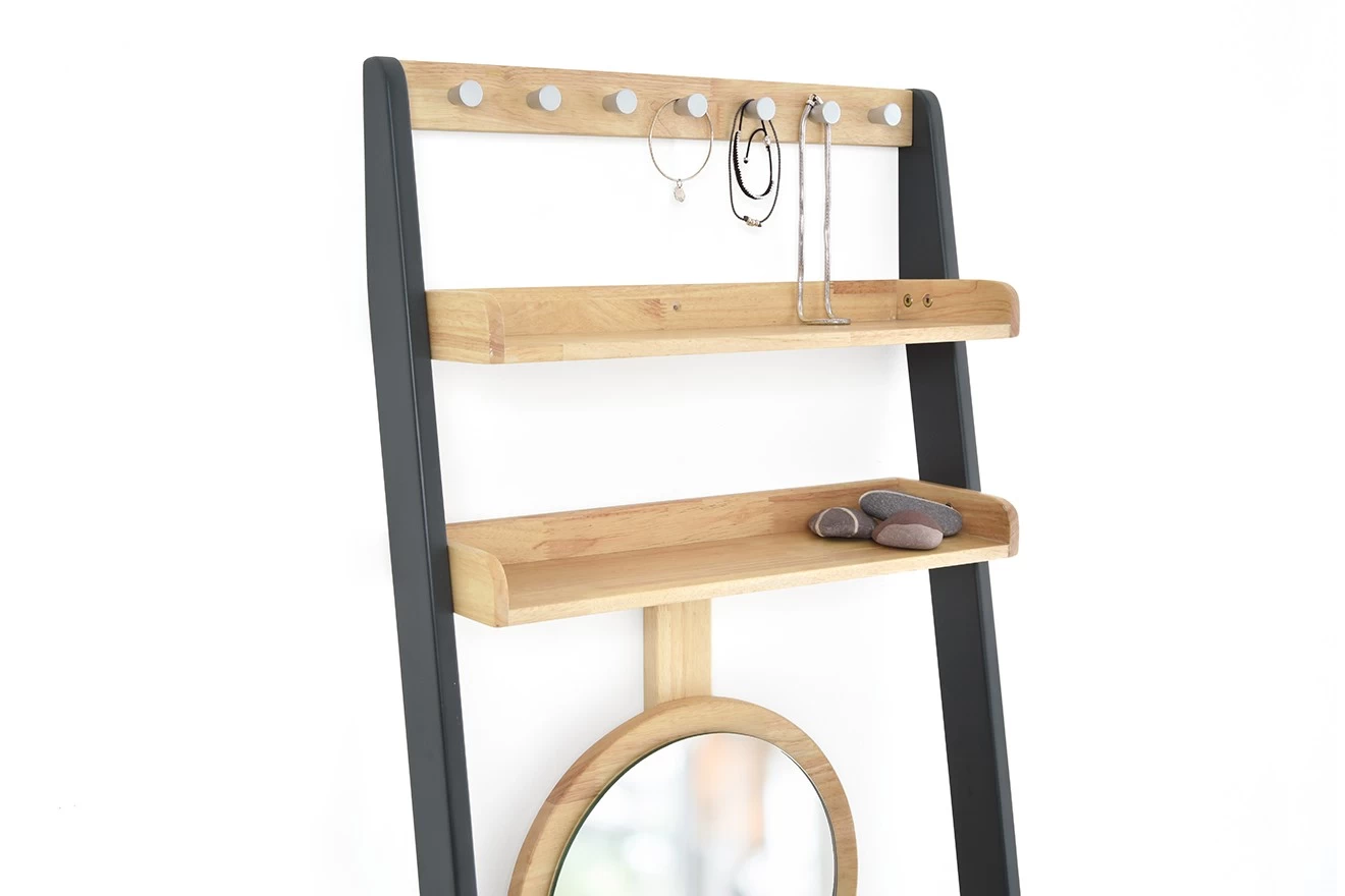 Leaning Ladder Mini Dressing Table (Rubberwood & Pine) 7 Leaning Ladder Mini Dressing Table (Rubberwood & Pine) - Image 7